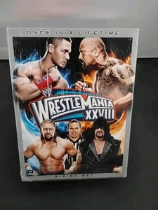 WWE: WrestleMania XXVIII 28 (DVD, 2012, 3-Disc Set) Rock vs John Cena ๐ - Picture 1 of 2