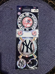 New York Yankees Holographic Logo Decal Stickers Decor Baseball MLB Vibrant NEW - Picture 1 of 4