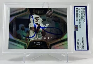 Instantáneas Select Prizm 2022 firmadas por Tyreek Hill #ss-2 Dolphins PSA/DNA 9615 - Imagen 1 de 2