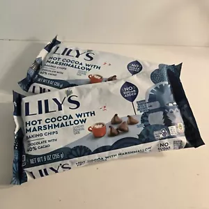 Lily's Hot Cocoa with Marshmallow Baking Chips Pack of 2 (No Sugar Added) - Picture 1 of 5