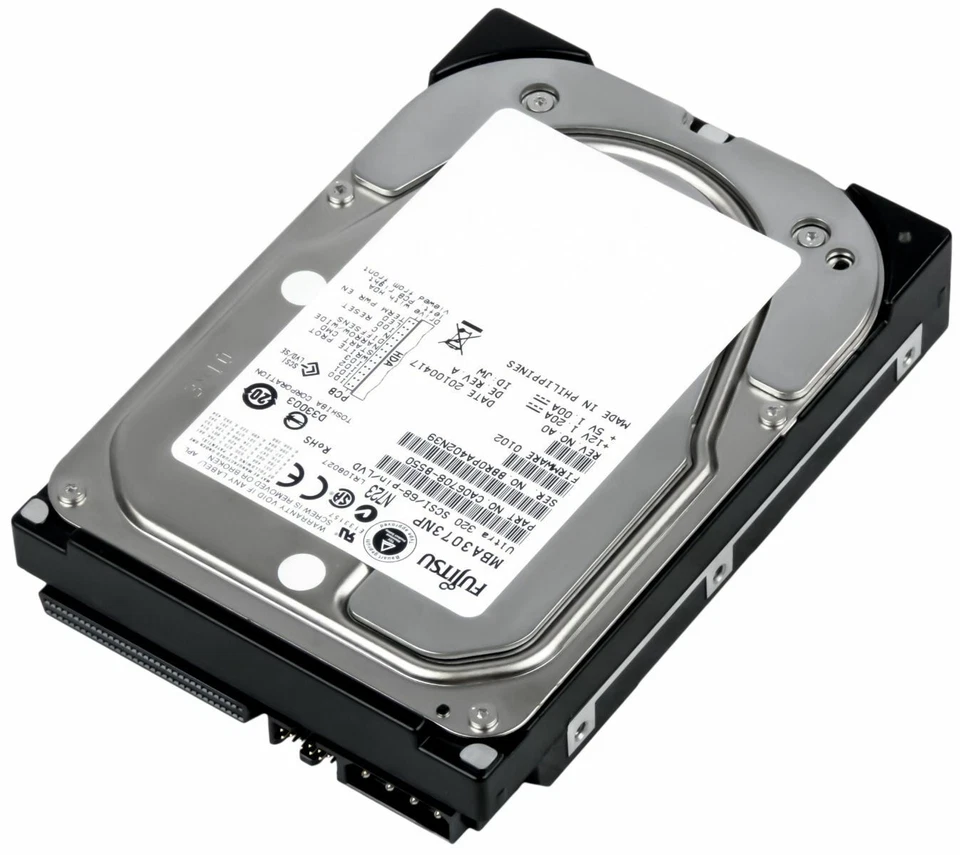 Hard Drive Fujitsu MBA3073NP 73GB 15000U/Min SCSI 68-PIN 16MB Cache 3.5'' Inch - Image 1 of 3