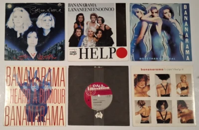 Bananarama x 6 1st Pressings ~ 7" Vinyl Record LOT Venus I Heard A Rumour Help - Image 1 of 3