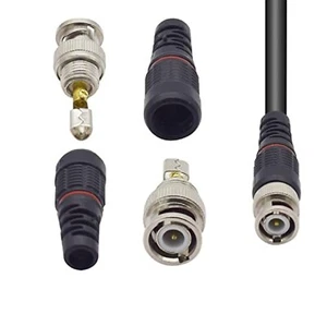 10 Pz. CONNETTORE adattatore BNC maschio RAPIDO spina BNC maschio coassiale vite - Foto 1 di 4