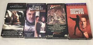 Lot Of 4 Classic Action VHS Movies Multiple VHS Tape Bundle Tested And Works