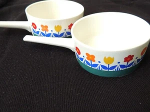 2 Casseroles miniatures de présentation Villeroy & Boch Verrine cocotte Année 70 - Foto 1 di 5