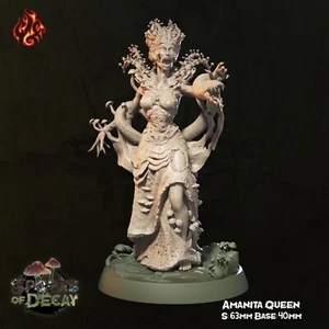 Myconid Spore Queen Dungeons and Dragons Miniature D&D Tabletop Miniatures - Picture 1 of 6