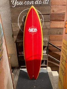 1976 Ben Aipa Sting Surfboard (Red-Yellow) POSTER 24 X 18" Wall Art - Picture 1 of 2