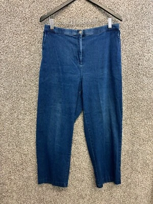 Pantalón vaquero azul bechamel pierna recta cintura elástica para mujer talla 14 Foto 1 de 4