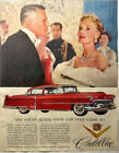 Vintage 1954 Print Ad Red Cadillac 4 Door Hardtop Classic Luxury Automobile Auto