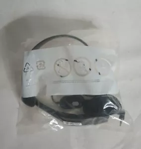 Original Microsoft XBOX 360 Genuine OEM Black Wired Chat Headset-Mic N Open Box - Picture 1 of 6