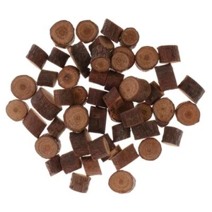 50pcs /Pack Rustic Wood Round Cutting Slices Tree Discs For - Picture 1 of 8