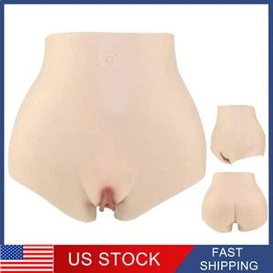 Pantalones travesti vagina falsos de silicona bragas pantalones moldeadores de cadera pantalones potenciadores PantA - Imagen 1 de 13