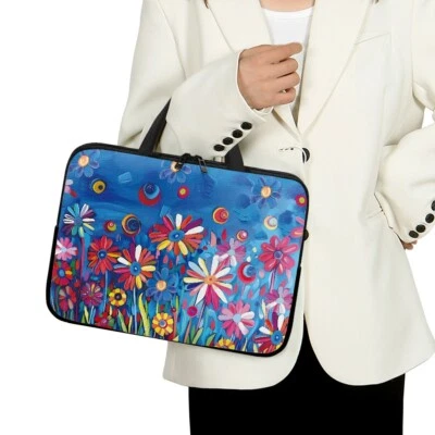 Coloridas margaritas y cuentas 10-17" para portátil bolsa funda estuche cubierta cuaderno Foto 1 de 4