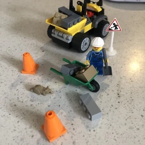 LEGO City Roadwork Truck 60284 Used No Box Or Instructions - Foto 1 di 4