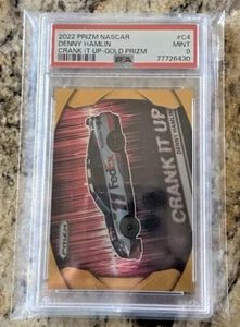 Denny Hamlin - Prizm Racing NASCAR 2022 Crank It Up Gold/10 PSA - Imagen 1 de 3