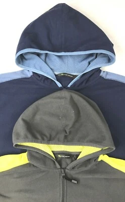 Prendas para el torso de vellón TEK GEAR manga larga con capucha 1/4 cremallera para hombre - a elección Foto 1 de 4