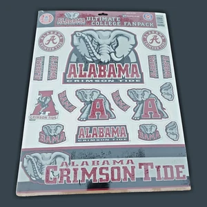 Juego de pegatinas vintage Ultimate College Fan Pack Alabama Crimson Tide - Nuevo - Imagen 1 de 3