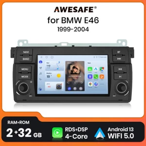 32GB Android13 Autoradio Für BMW E46 3er 318 320 325 M3 DAB+USB GPS Navi RDS NAT - Bild 1 von 10