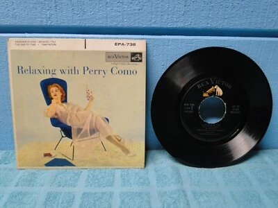Relaxing With Perry Como 7" 45 RPM EP Picture Sleeve -EXTRA 45s SHIP FREE - Image 1 of 2