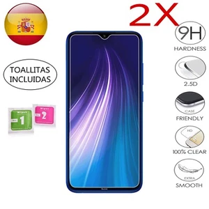 2x PROTECTOR PANTALLA CRISTAL TEMPLADO XIAOMI REDMI NOTE 8 PROTECTORES >2uds - Imagen 1 de 1
