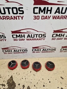 Genuine Mercedes-Benz AMG Edition One Ember Red Centre Caps X4 A0004000900 - Picture 1 of 11