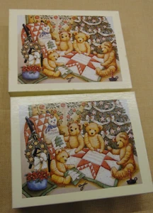 2 Bx Lang Teddies & Toys Christmas Cards Quilting for Christmas by Nita Showers - Picture 1 of 5