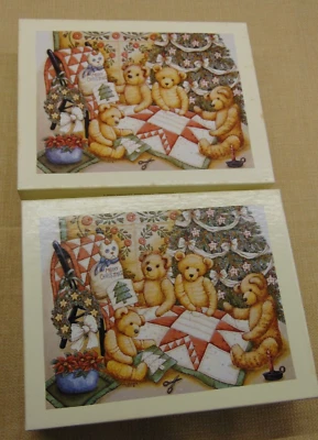 2 Bx Lang Teddies & Toys Christmas Cards Quilting for Christmas by Nita Showers - Image 1 of 4