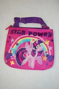 Girls Purse MY LITTLE PONY Cross Body Bag TWILIGHT SPARKLE Pink Purple ZIPPERED - Picture 1 of 2