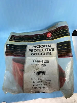 Gafas de soldadura protectoras Jackson 0746-0125 JP-150 blandas, marco de vinilo. Foto 1 de 4