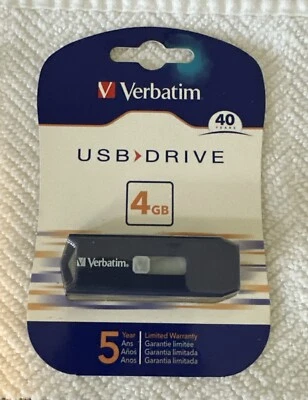 Verbatim Classic USB 2.0 Flash Drive 4GB Blue 97087 - Image 1 of 4