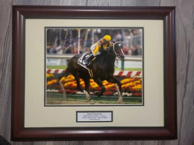 Rachel Alexandra 2009 Preakness Stakes 8x10 mate/enmarcado firmado Calvin Borel Foto 1 de 2