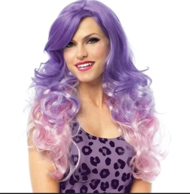 Peluca Larga Ondulada Moda Halloween Juegos con disfraces Disfraz Pelo Peluca Ondulada Foto 1 de 3