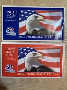 2003 United States Mint Uncirculated Coin Set Denver and Philadelphia - Complete - Picture 1 of 3