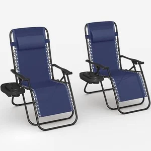 Homall Patio Zero Gravity Chair Lawn Lounge Chair with - Picture 1 of 45