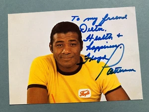 FLOYD PATTERSON (†2006) Campeón del Mundo de Boxeo firmado tarjeta de autógrafo 10x15 autógrafo - Imagen 1 de 2
