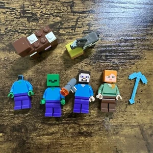 Lego Minecraft Minifiguren aus Bastelbox Set 21249 fehlende Teile - Bild 1 von 3