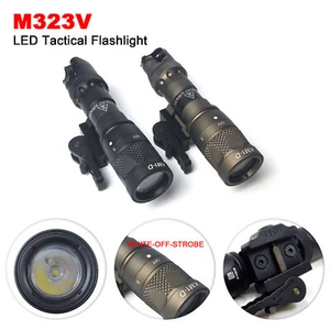 Tactical M323V Flashlight Constant&Strobe LED Airsoft Light with QD Mount Rail - Picture 1 of 17