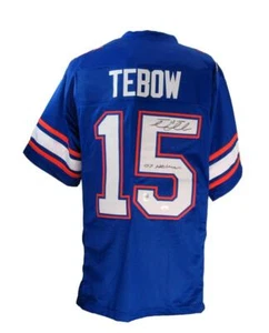 Tim Tebow Signed/Inscribed 07 Heisman Florida Gators Custom Jersey JSA 186815 - Picture 1 of 5