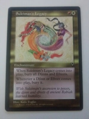 MTG Magic the Gathering English Suleiman's Legacy 1996 Visions LP - Image 1 of 4