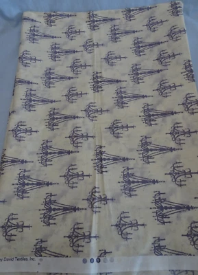 Emily Adams Wild Apple FRENCH COUTURE David Textiles Cotton Fabric 3 yds 16" - Image 1 of 4