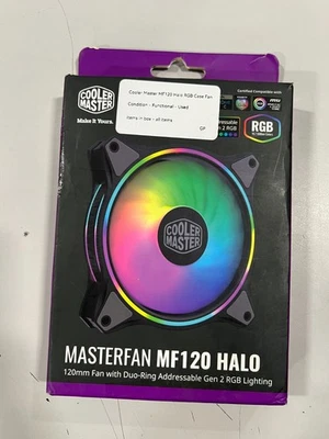Cooler Master MasterFan MF120 Halo 120mm Case Fan - Image 1 of 2