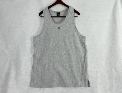 Vintage Nike 90's Tank Top Men's XL Gray Center Logo Basketball Gym Workout - Image 1 of 4