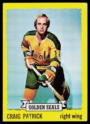 1973-74 Topps Craig Patrick #52 California Golden Seals HOCKEY - Image 1 of 2