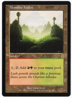 Mossfire Valley 2001 Odyssey Colorless Rare Land MTG NM AZ2 - Image 1 of 2