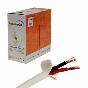 Cable de cable de altavoz conductor calibre 2 AWG calibre 14/2 14 pies 250 pies en pared CL2 250' pies - Imagen 1 de 3