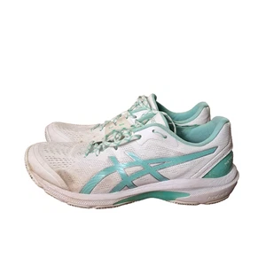 Asics Netburner Shield FF Shoes Womens Size 10.5 White/Mint Trainers Sneakers - Picture 1 of 15