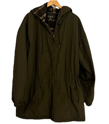 ВИНТАЖНЫЙ J экипажа куртка парка зеленый гребец с подкладкой с капюшоном пальто XLT Thinsulate - Изображение 1 из 4