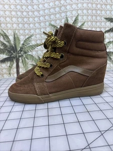 Zapatilla deportiva de cuña VANS Sk8-Hi con cordones punta redonda informal gamuza zapatos de elevación para mujer 7,5 - Imagen 1 de 17