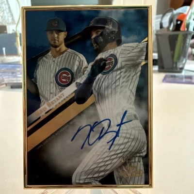 2017 Topps Gold Label Kris Bryant Autograph #/10 Cubs - Image 1 of 2