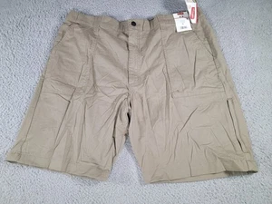 Wrangler Mens Sz 40 Seneca Classic Flex Waist Shorts Relaxed Fit Beige 9" Inseam - Picture 1 of 6